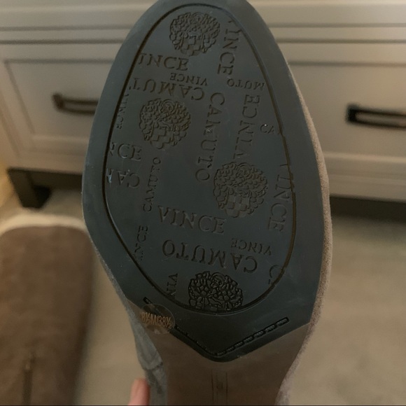 🆕Vince Camuto Sashe Slouch Grey High Shaft Boots - Picture 9 of 12